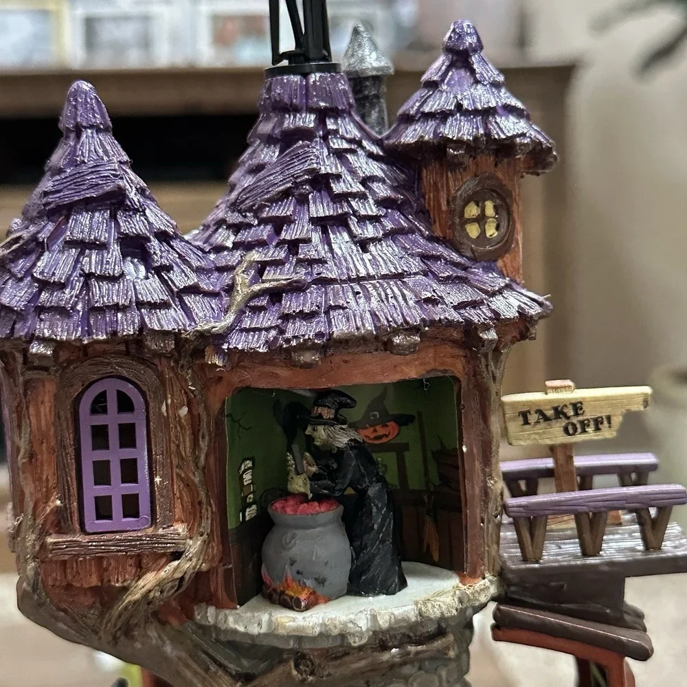 Lemax Spooky Town Witches Tower Michaels Exclusive 2018‎ w/ Box & Adapter